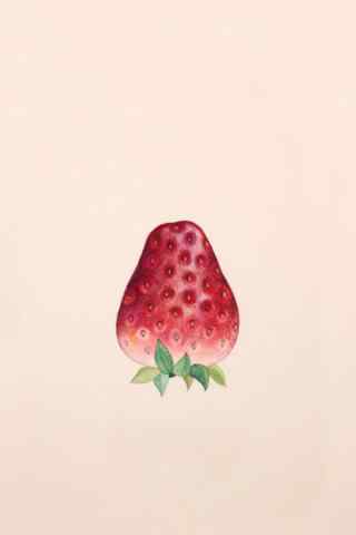 一颗草莓清新可爱