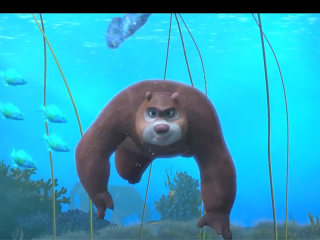 《熊出没奇幻空间》之熊大游泳图片
